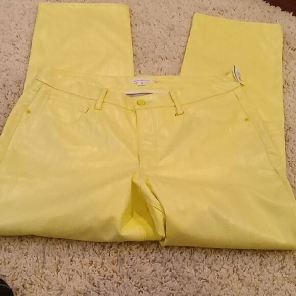 Good American Better Than Leather textured faux leather pants size 15 NWT - Picture 1 of 6